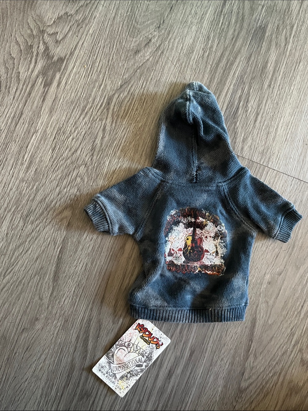 Kids Short-Sleeve Hooded Pullover - Washed Charcoal